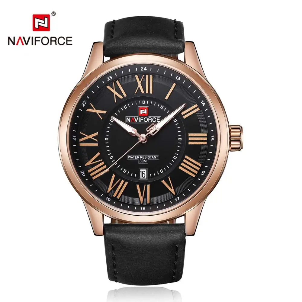  Watches Men Fashion Analog Quartz Watch Man Leather Sport Watch Waterproof Gold - £23.92 GBP