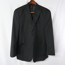 Sean John 44L Black Stripe Peak Lapel 2Btn Blazer Suit Sport Coat Jacket - $41.24