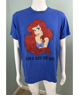 Men&#39;s Disney THE LITTLE MERMAID ARIEL Blue Go On &amp; Kiss the Girl Tee Shi... - €16,03 EUR