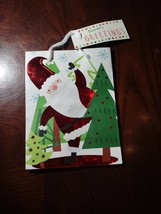 Small Santa Claus Seasons Greetings Bag - $5.89