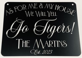 Engraved Personalized Custom House Home Go Team Sports Fan Metal Sign 12x9 - £23.94 GBP