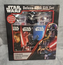 New Star Wars Deluxe Book Gift 3 Book Set with 30 Stickers Darth Vader w/sound - £14.10 GBP