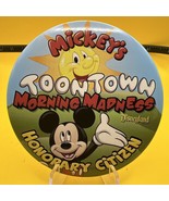 DISNEYLAND MICKEY MOUSE TOON TOWN MORNING MADNESS BUTTON - $5.46 CAD
