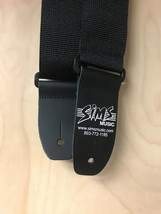 Sims Music 2&quot; Polypro Guitar Strap, Black - £8.61 GBP