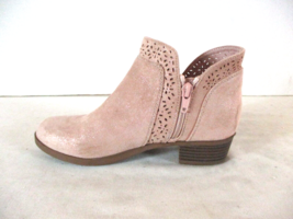 Seychelles Beige Glitter Side Zip Ankle Booties Heels Shoes Women&#39;s 3 M ... - $22.77