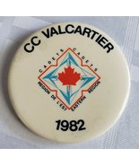 1982 CC VALCARTIER CADETS EASTERN REGION CANADA PINBACK BUTTON CANADIAN ... - $16.99