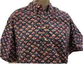 Vtg Tori Richard Reverse Print Geometric Shapes Hawaiian Shirt Size M Hensley - £77.43 GBP