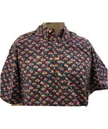 Vtg Tori Richard Reverse Print Geometric Shapes Hawaiian Shirt Size M He... - £78.29 GBP