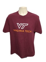 VT Virginia Tech Adult Medium Burgundy TShirt - £11.62 GBP