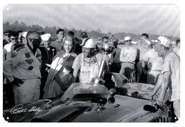 Carroll Shelby with Trophy Metal Sign - $39.95