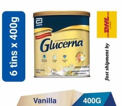 Glucerna Triple Care Diabetic Milk Powder Vanilla 6 tins x 400g  shipment by DHL - £163.24 GBP