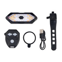 Bicycle Light Rear Wireless Remote Control Turn Signal Bike Tail Light with Turn - £86.96 GBP