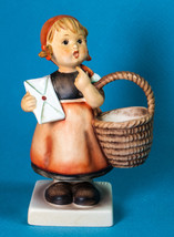 MI Hummel Meditation 13/0 5-1/4&quot; Goebel Figurine TMK-6  W Germany Girl w... - $26.00