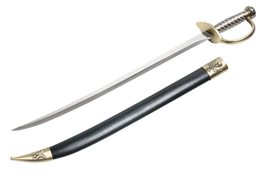 Munetoshi 28&quot; Caribbean Pirate Cutlass Sword Bow Guard Saber Movie Replica with  - £41.00 GBP
