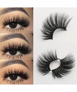 Handmade 100% Real Mink  Natural Thick Soft Lashes False 17mm Eyelashes ... - €8,92 EUR