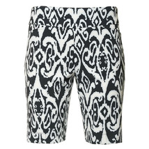 NWT Ladies IBKUL DOREEN BLACK &amp; WHITE Pullon Golf Shorts sizes 4 6 8 10 ... - $59.99