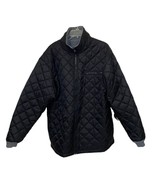 Reversible Full Zip Quilted Fleece Jacket Coat Mens Large Premier International - $33.00