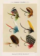 13849.Decor Poster.Room interior art design.Fishing fly.Fish Tackle bait shop - £12.74 GBP+