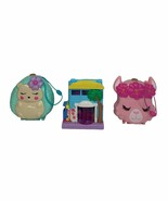 Polly Pocket Compact Lot Of 3 Hedgehog Llama Pollyville Hotel NO Dolls - $24.74