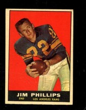 1961 Topps #51 Jim Phillips Vg La Rams *X98232 - £1.72 GBP