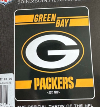 Green Bay Packers Legion Sherpa Blanket Measures 50 x 60 in - £19.69 GBP