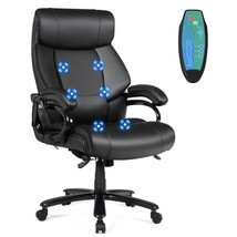 Massage Office Chair Executive PU Leather Computer Desk Chair 500lbs - £274.89 GBP