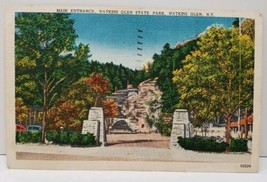 Main Entrance Watkins Glen State Park Watkins Glen NY Postcard A4 - £3.59 GBP