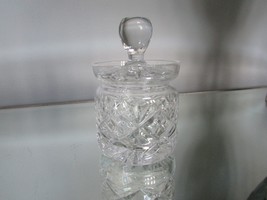 Royal Doulton Crystal Jelly Jam Jar with Lid England 4&quot;H - £19.42 GBP