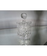 Royal Doulton Crystal Jelly Jam Jar with Lid England 4&quot;H - $33.88 CAD
