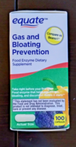 Equate Food Enzyme Dietary Supplement Gas and Bloating Prevention 100-COUNT - £7.43 GBP