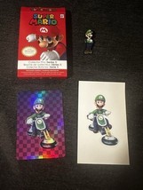 Nintendo Super Mario Series 1 Collector Pins stickers and cards-Luigi - $11.99