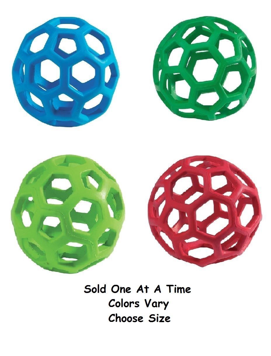 Dog Toy Hol-ee Roller Rubber Ball Toys for Dogs Tough Insert Treats Choose Size