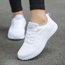 Women Casual Shoes Breathable Walking Mesh Shoes White 36 - £20.04 GBP