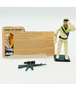 1985 GI Joe Frostbite Snow Cat Driver Action Figure Complete w File Card... - $531.96 MXN