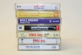 Lot of 7 Country Music Cassettes Merle Haggard Vince Gill Tim McGraw Tracy Byrd+ - £6.97 GBP