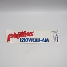 Philadelphia Phillies Autocollant Pare-Choc 1980&#39;s 1210 Wcau Promotionnel - £33.20 GBP