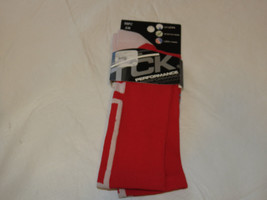 TCK Performance socks ProDRI BBPC2-6 SM scarlet white antimicrobial USA ... - £8.19 GBP