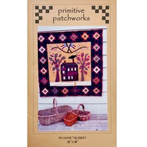 My Home &#39;Tis Sweet Quilt PATTERN by Primitive Patchworks with House, Crow, Flags - £7.06 GBP