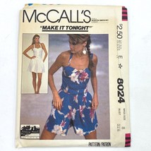 McCalls Pattern 8024 1980s Camisole Miniskirt Shorts Culottes Sherry Hol... - $8.75