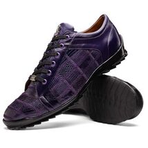 Bari Genuine Lizard Fashion Sneaker Sporty Shoes Purple image 2