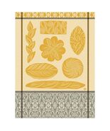 Le Jacquard Francais Ronde des Pains Yellow Tea or Kitchen Towel - $439.99 MXN