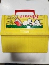 Vintage Have Lunch with SNOOPY Plastic Dome Top Lunch Box NO THERMOS - $14.84