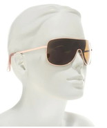 Joe&#39;s Jeans Shield Sunglasses $98 Rose Gold Frame Brown Lens 100% UV GR8... - £32.23 GBP