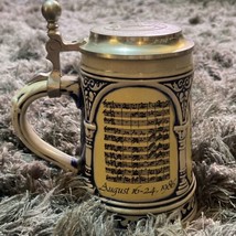 1986 Gerzit Gerz Pewter Lid Beer Stein - Musikfest Bethlehem, PA - West ... - £59.02 GBP