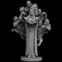 1/24 Scale &quot;Demon Book&quot; Resin figure Model kits  Unassembled Unpainted WITH BASE - £30.97 GBP
