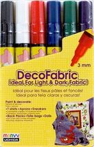 Marvy DecoFabric Fabric Markers (Primary Colors, 6 pc. Set) - $9.95