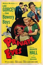 Bowery Boys: Private Eyes Original 1953 Vintage One Sheet Poster - £398.87 GBP