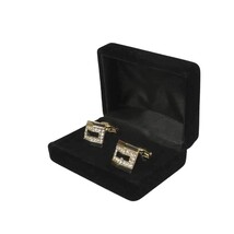 Men J.Valintin Cufflinks by Vitorofolo for French Cuff Shirt V39-62 Gold Diamond image 3
