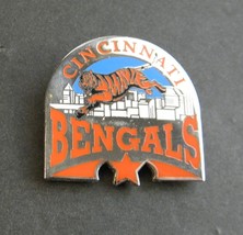 Cincinnati Bengals Tiger Nfl Football Cutout Enamel Lapel Pin Badge 1.25 Inches - £5.05 GBP