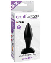 Anal Fantasy Collection Small Silicone Plug - Black - $24.89